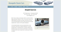Desktop Screenshot of annapolisclassiccars.com