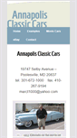 Mobile Screenshot of annapolisclassiccars.com